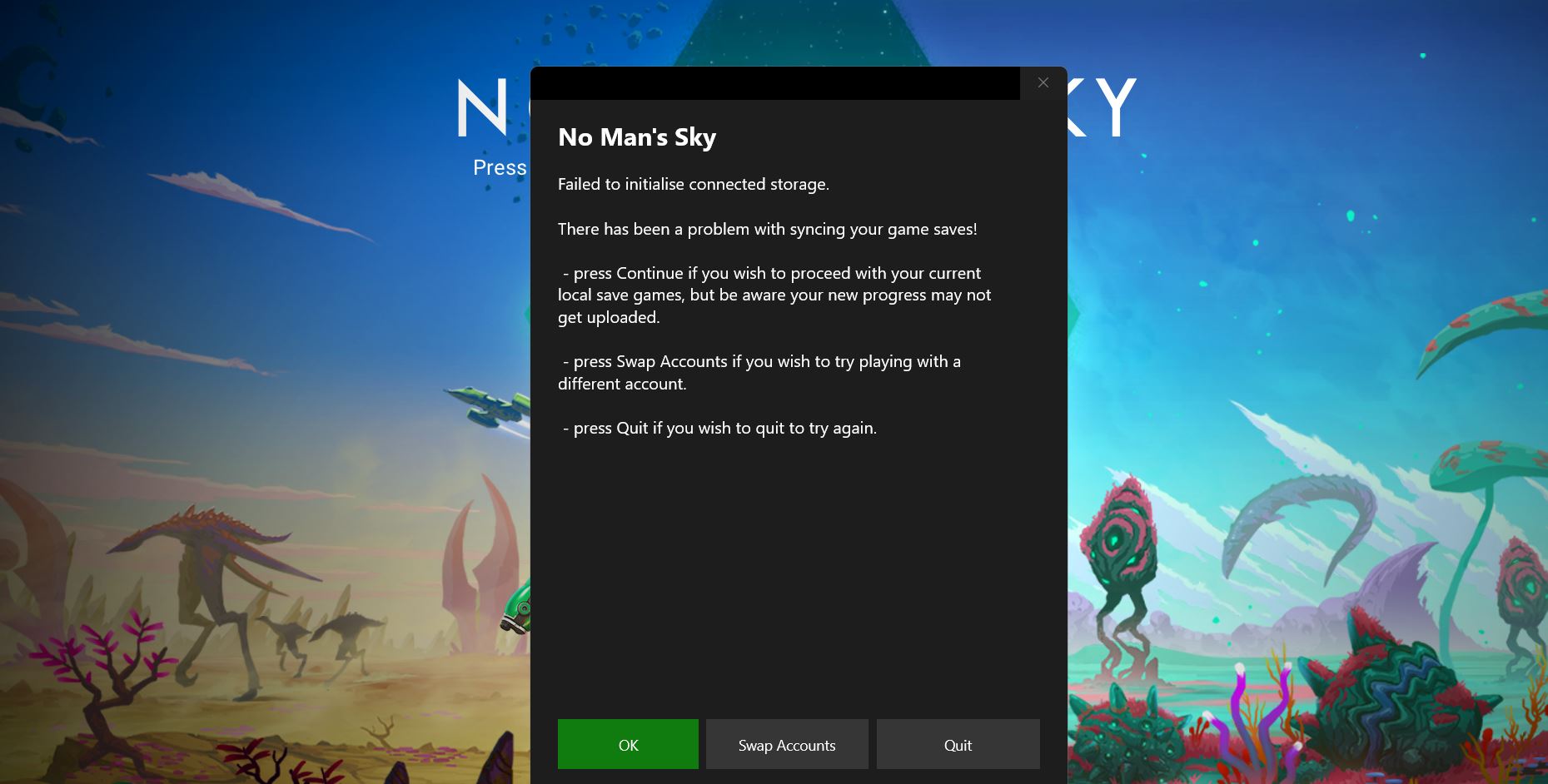 No man's sky lỗi không save game được 