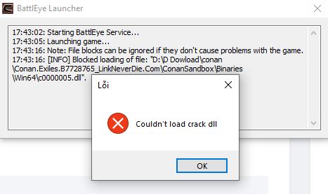 Lỗi game Conan Exiles