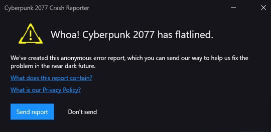 NHỜ FIX LỖI CYPERPUNK2077