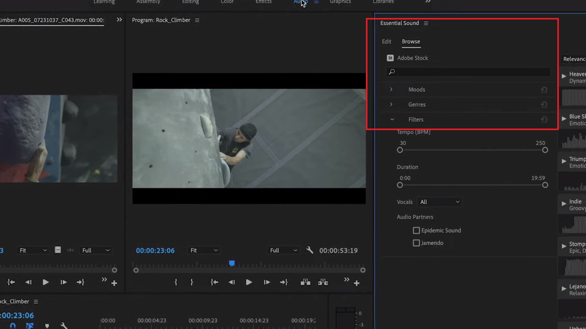 thiếu chức năng trong Premiere Pro 2021 ?