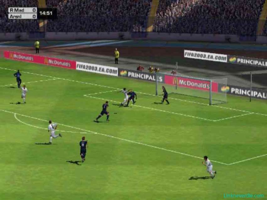 Hình ảnh trong game FIFA 2003 (screenshot)