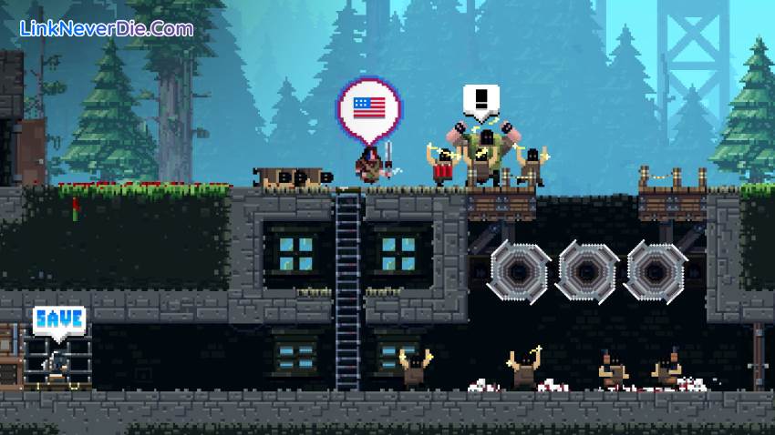 Hình ảnh trong game Broforce (screenshot)