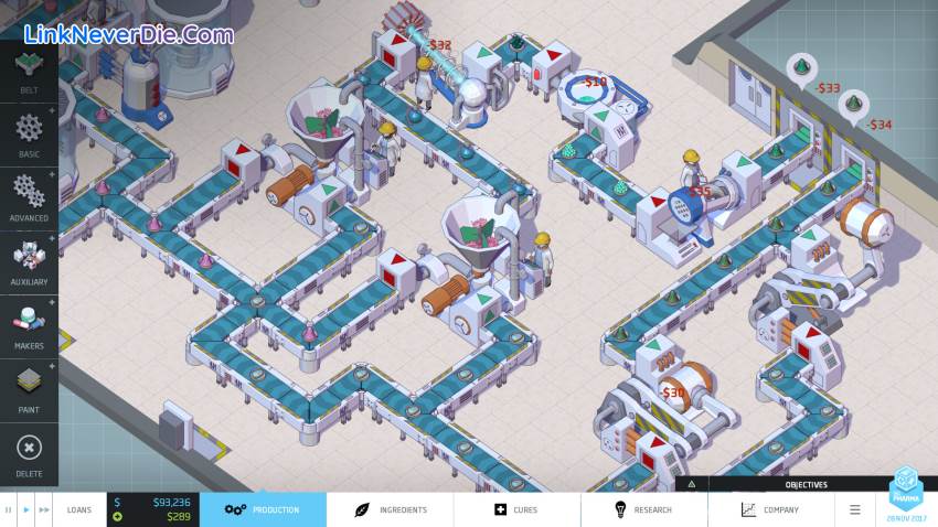 Hình ảnh trong game Big Pharma (screenshot)