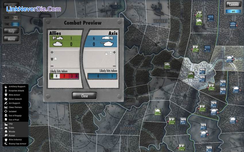 Hình ảnh trong game Battle of the Bulge (screenshot)