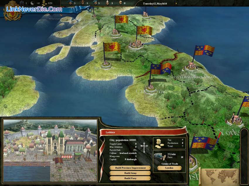 Hình ảnh trong game Europa Universalis 3 (screenshot)