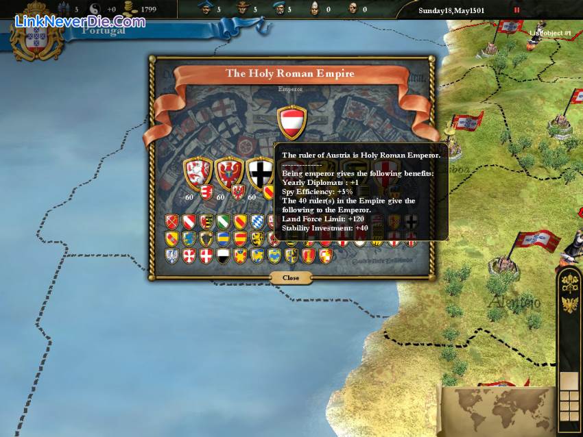 Hình ảnh trong game Europa Universalis 3 (screenshot)