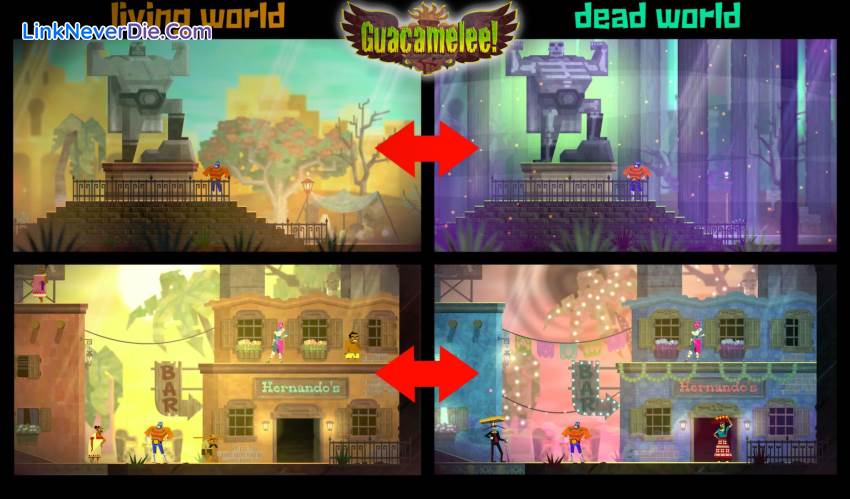 Hình ảnh trong game Guacamelee! (screenshot)