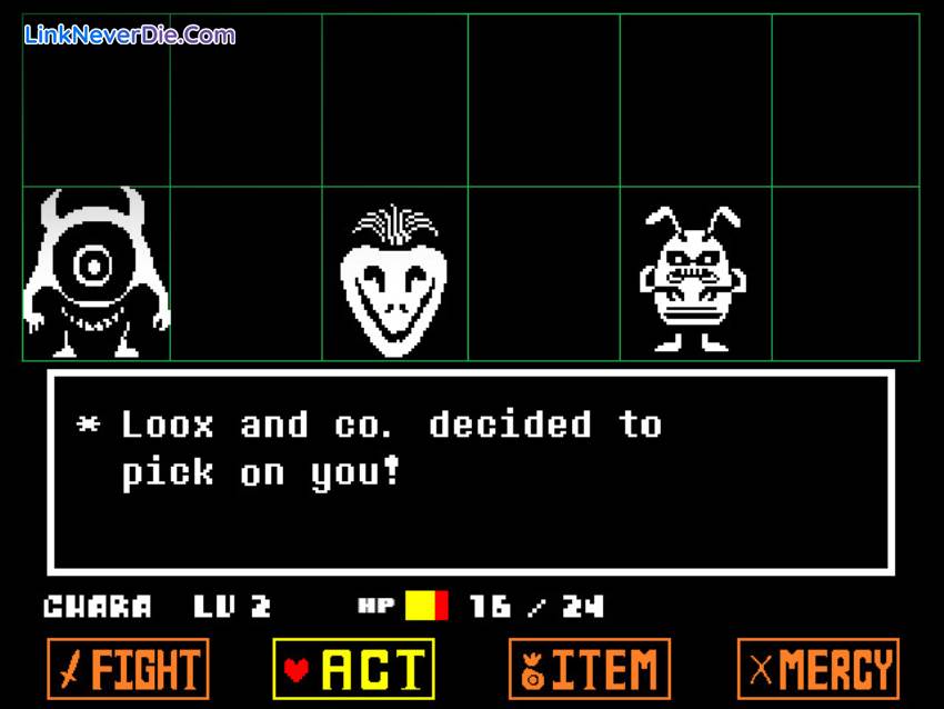 Hình ảnh trong game Undertale (screenshot)