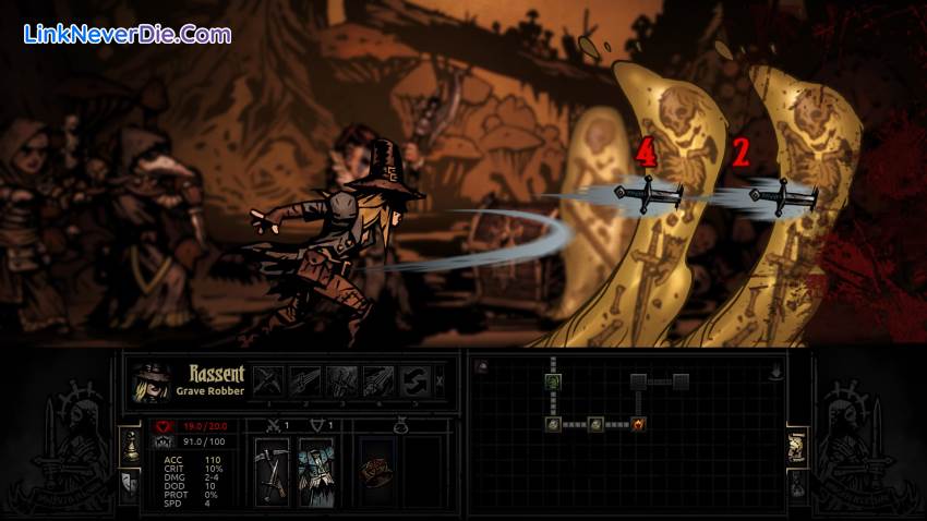 Hình ảnh trong game Darkest Dungeon (screenshot)