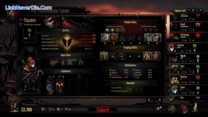 Hình ảnh trong game Darkest Dungeon (screenshot)