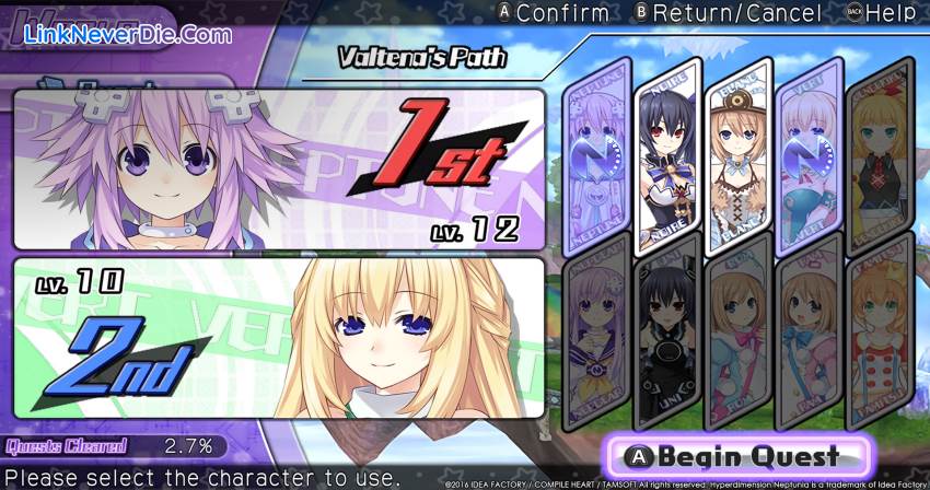 Hình ảnh trong game Hyperdimension Neptunia U: Action Unleashed (screenshot)