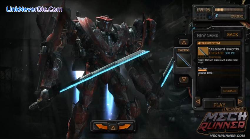 Hình ảnh trong game MechRunner (screenshot)