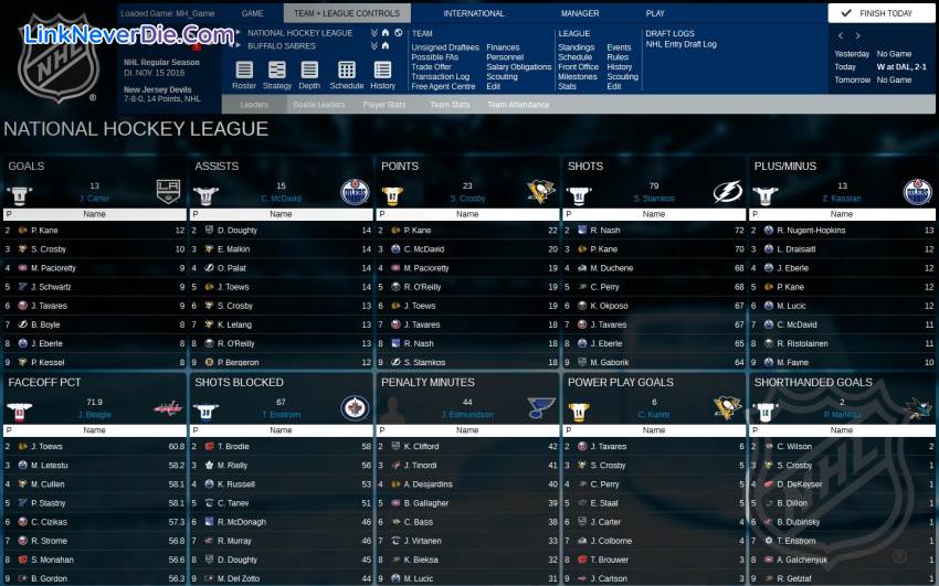 Hình ảnh trong game Franchise Hockey Manager 3 (screenshot)