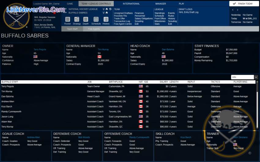 Hình ảnh trong game Franchise Hockey Manager 3 (screenshot)