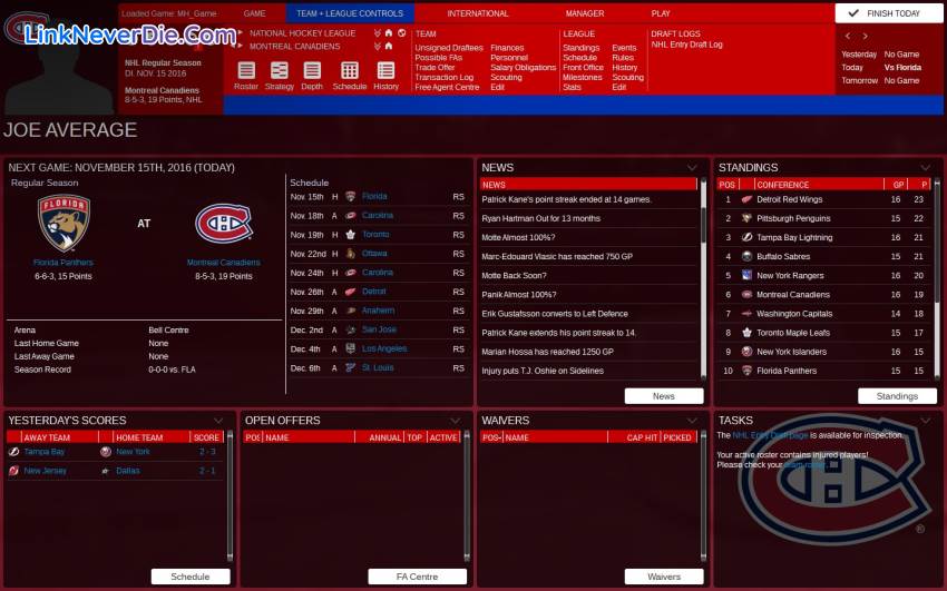 Hình ảnh trong game Franchise Hockey Manager 3 (screenshot)