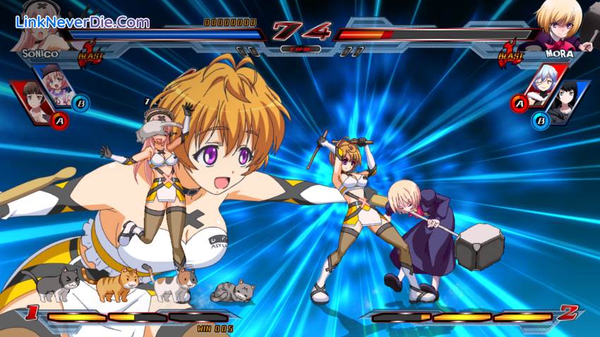 Hình ảnh trong game Nitroplus Blasterz: Heroines Infinite Duel (screenshot)