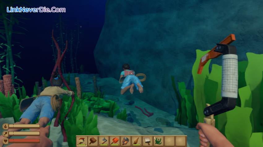 Hình ảnh trong game Raft (screenshot)