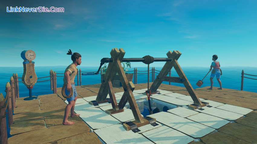 Hình ảnh trong game Raft (screenshot)