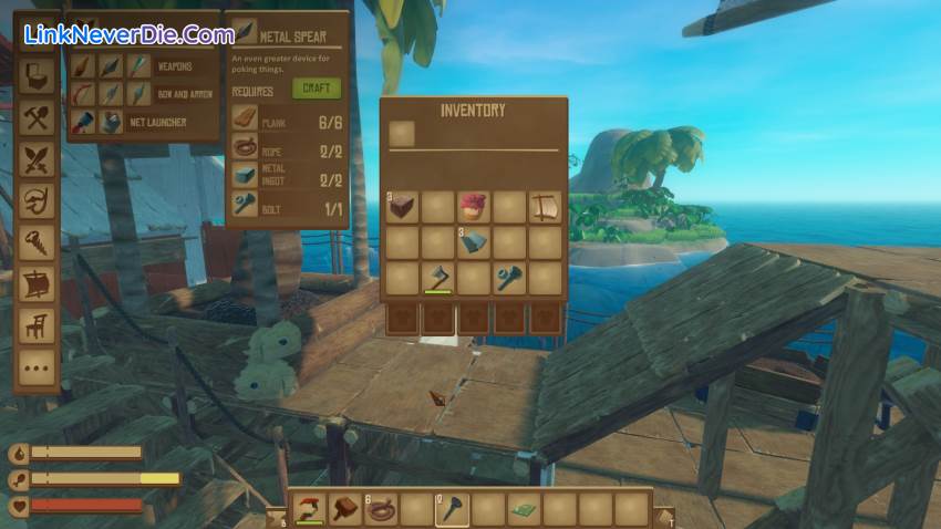 Hình ảnh trong game Raft (screenshot)