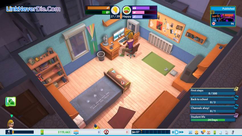 Hình ảnh trong game Youtubers Life (screenshot)