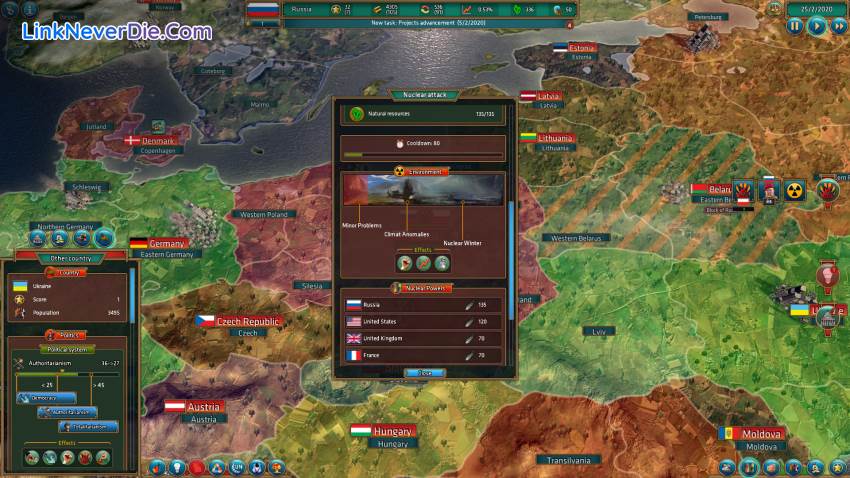 Hình ảnh trong game Realpolitiks (screenshot)