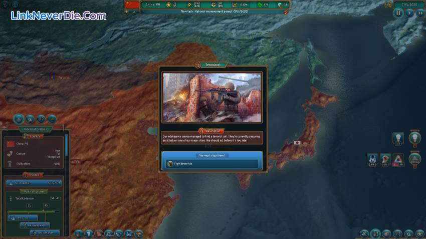 Hình ảnh trong game Realpolitiks (screenshot)