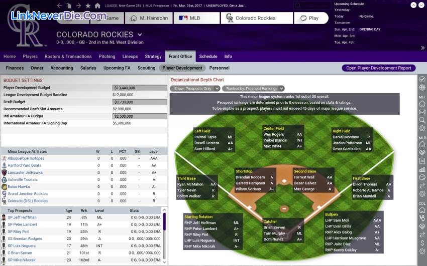 Hình ảnh trong game Out of the Park Baseball 18 (screenshot)