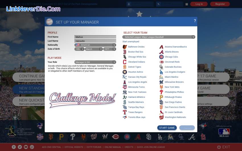 Hình ảnh trong game Out of the Park Baseball 18 (screenshot)