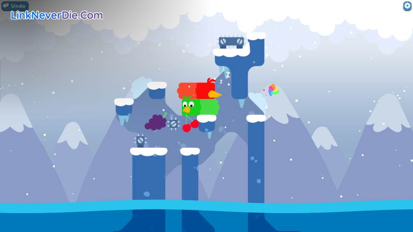 Hình ảnh trong game Snakebird (screenshot)