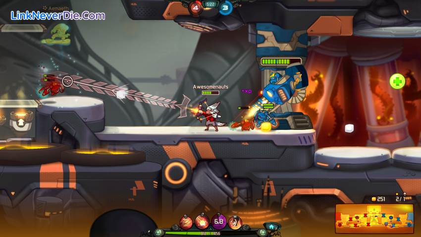 Hình ảnh trong game Awesomenauts (screenshot)