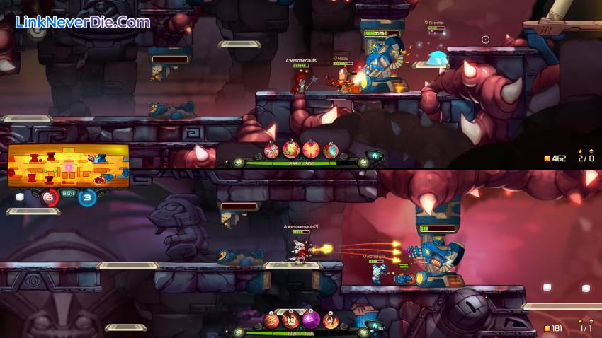 Hình ảnh trong game Awesomenauts (screenshot)