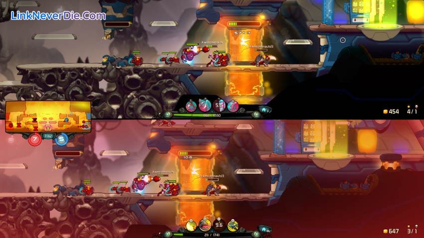 Hình ảnh trong game Awesomenauts (screenshot)