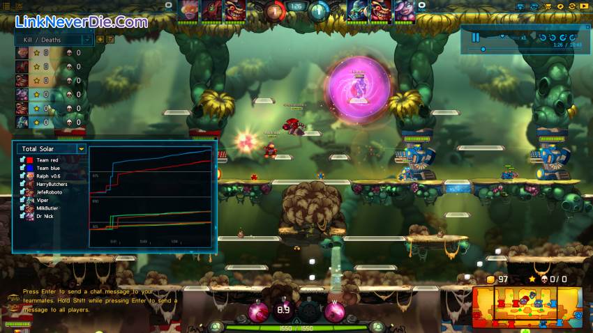 Hình ảnh trong game Awesomenauts (screenshot)