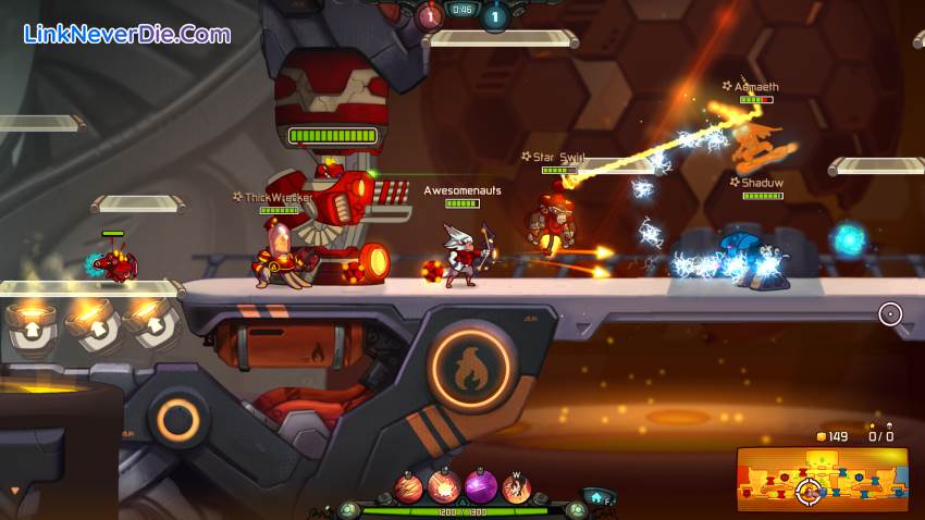 Hình ảnh trong game Awesomenauts (screenshot)