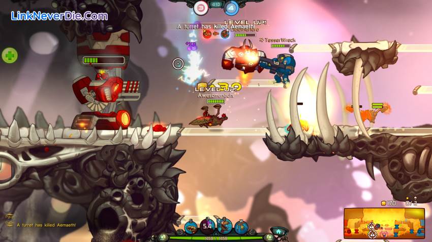 Hình ảnh trong game Awesomenauts (screenshot)