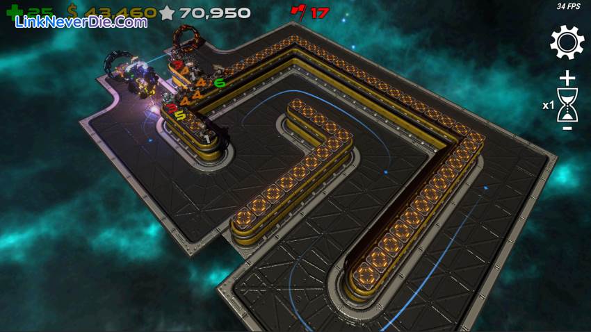 Hình ảnh trong game Space Panic Defense (screenshot)