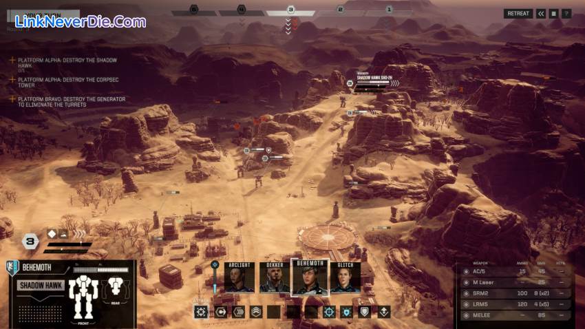 Hình ảnh trong game Battletech (screenshot)