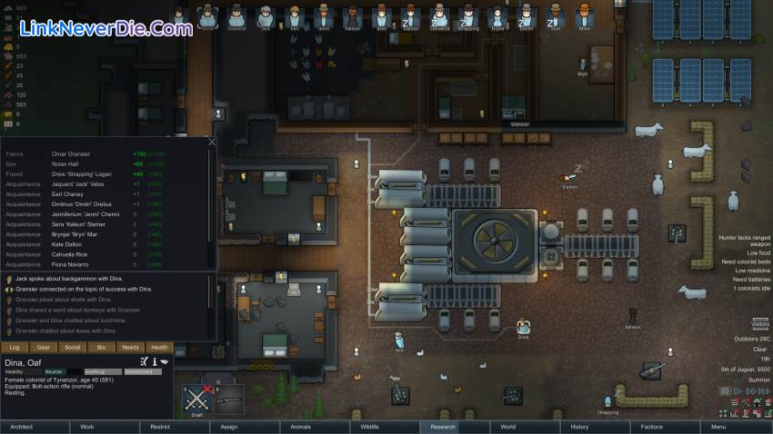 Hình ảnh trong game RimWorld (screenshot)