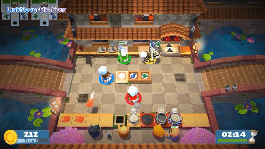 Hình ảnh trong game Overcooked! 2 (screenshot)