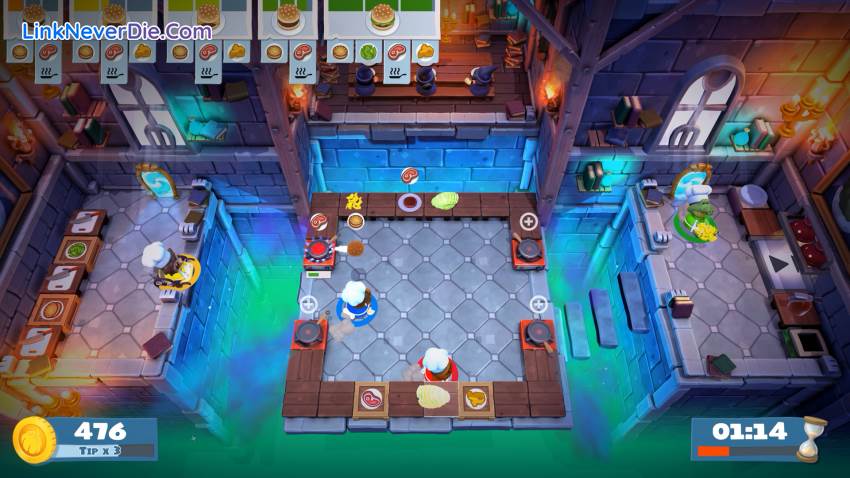 Hình ảnh trong game Overcooked! 2 (screenshot)