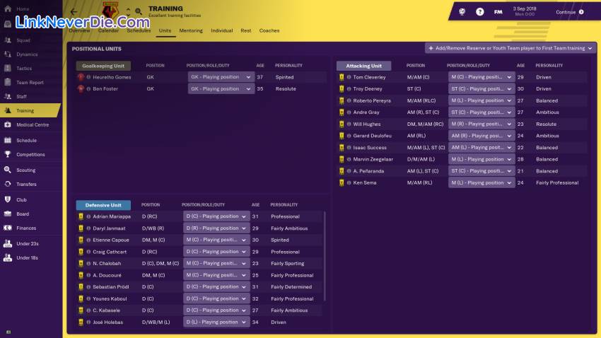 Hình ảnh trong game Football Manager 2019 (screenshot)