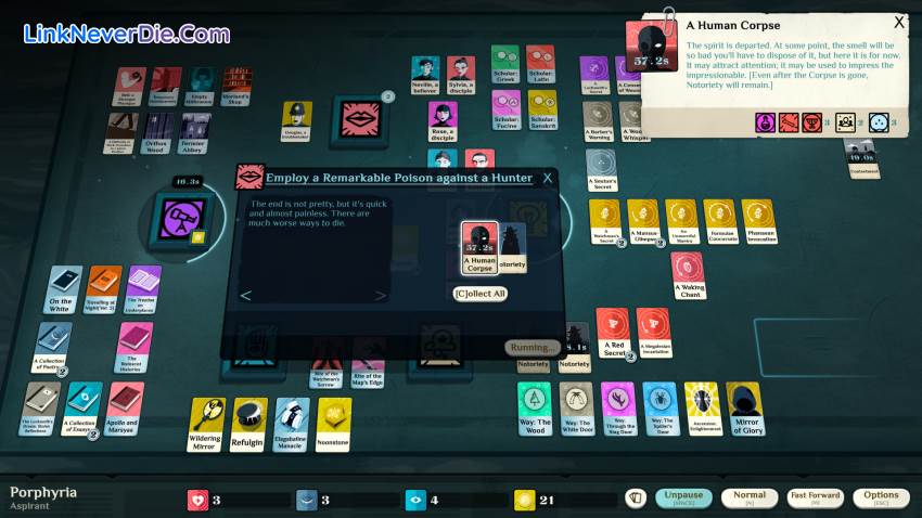 Hình ảnh trong game Cultist Simulator (screenshot)