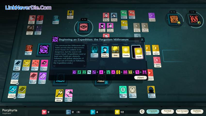 Hình ảnh trong game Cultist Simulator (screenshot)