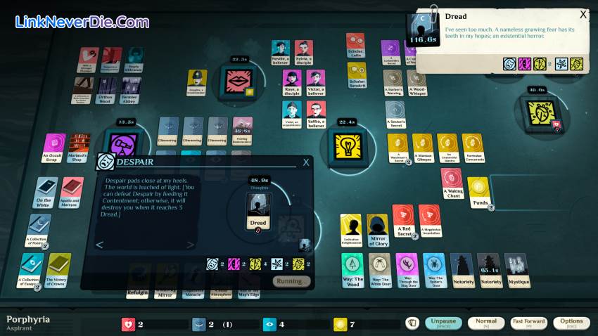 Hình ảnh trong game Cultist Simulator (screenshot)