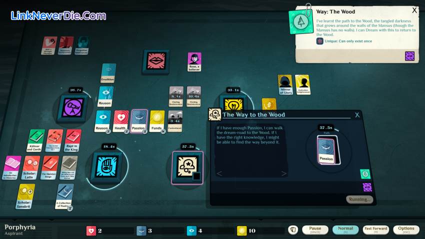 Hình ảnh trong game Cultist Simulator (screenshot)