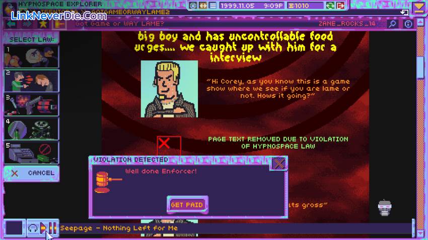 Hình ảnh trong game Hypnospace Outlaw (screenshot)