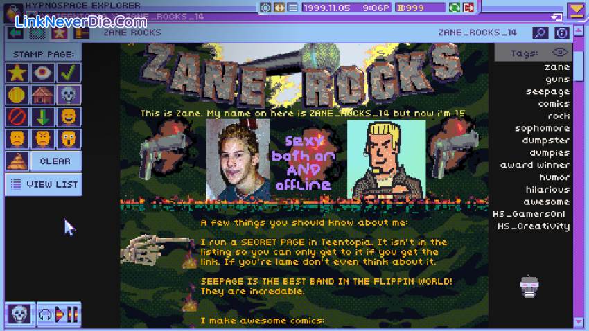 Hình ảnh trong game Hypnospace Outlaw (screenshot)