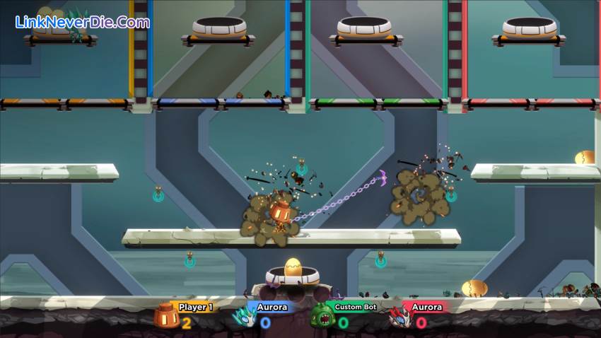 Hình ảnh trong game Hookbots (screenshot)