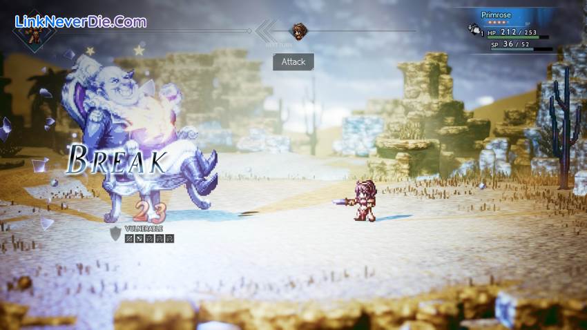 Hình ảnh trong game Octopath Traveler (screenshot)