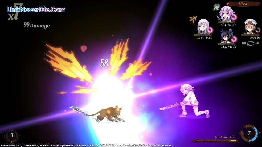 Hình ảnh trong game Super Neptunia RPG (screenshot)